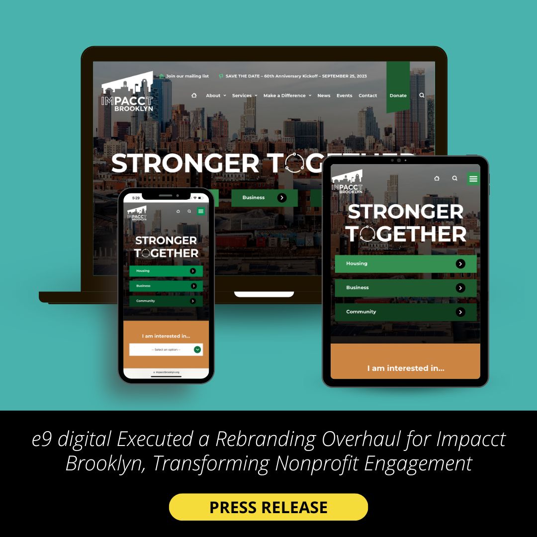 Impacct Brooklyn web rebranding overhaul