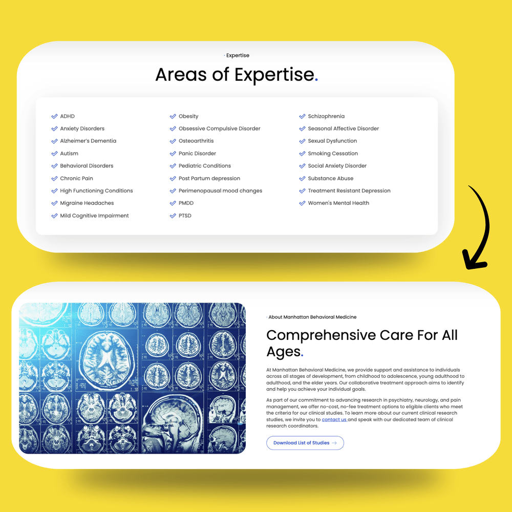 pharmaceutical website design