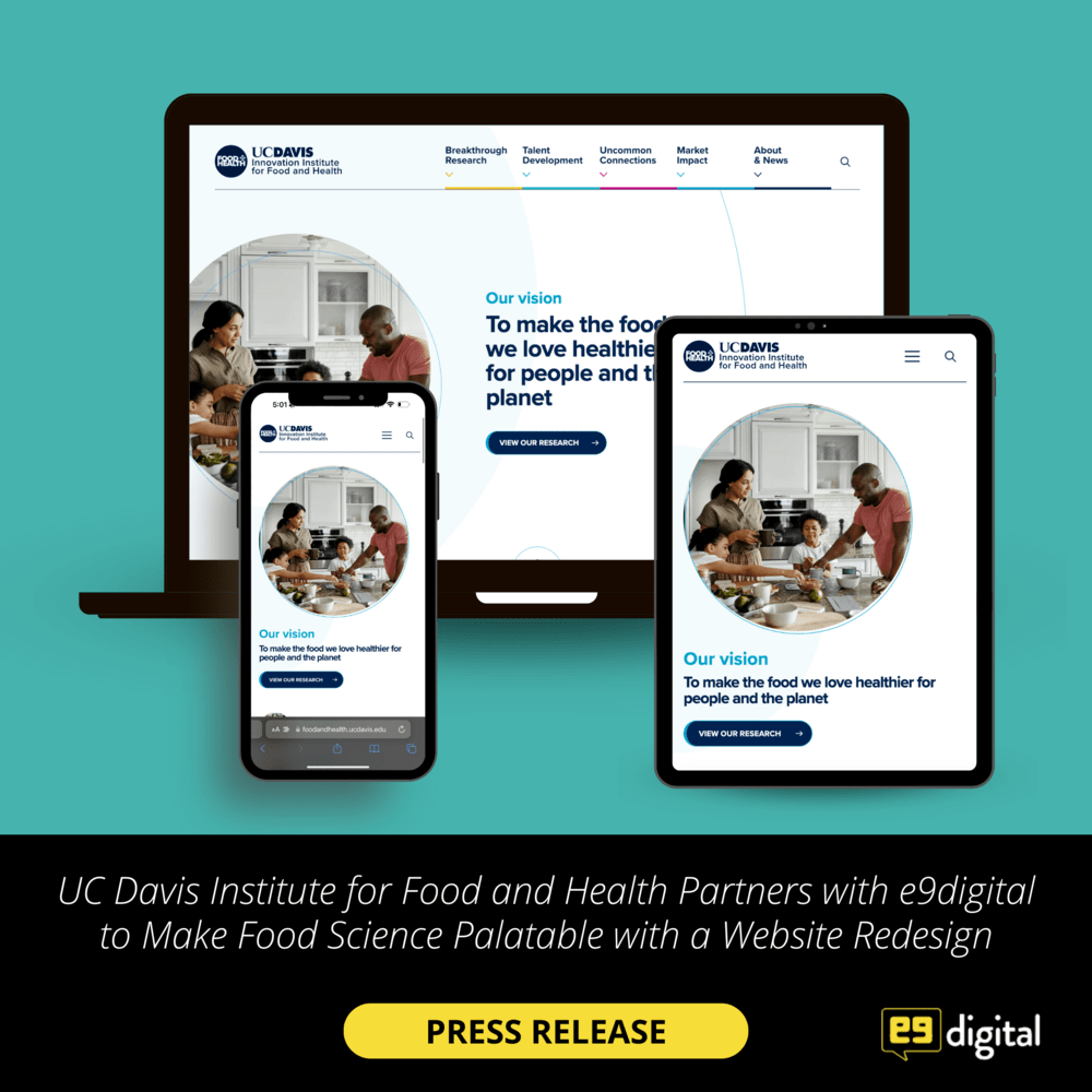 food and health website design