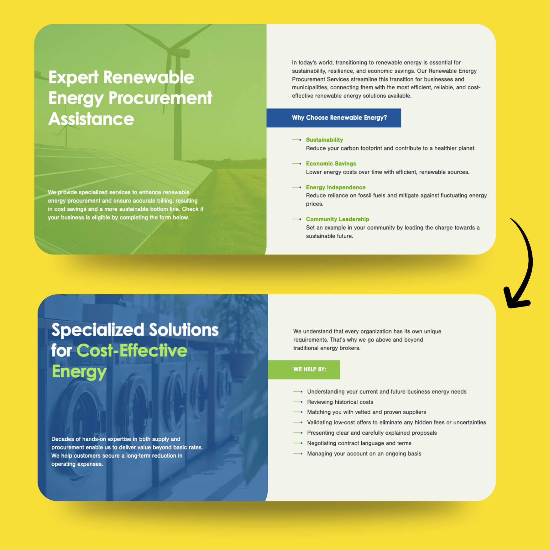 energy website design