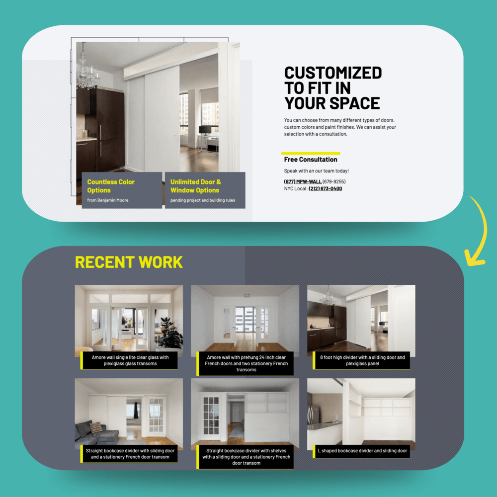 construction company web design