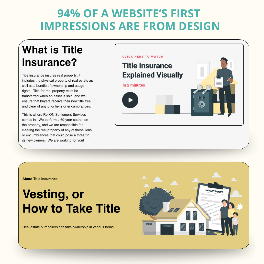 insurance website design