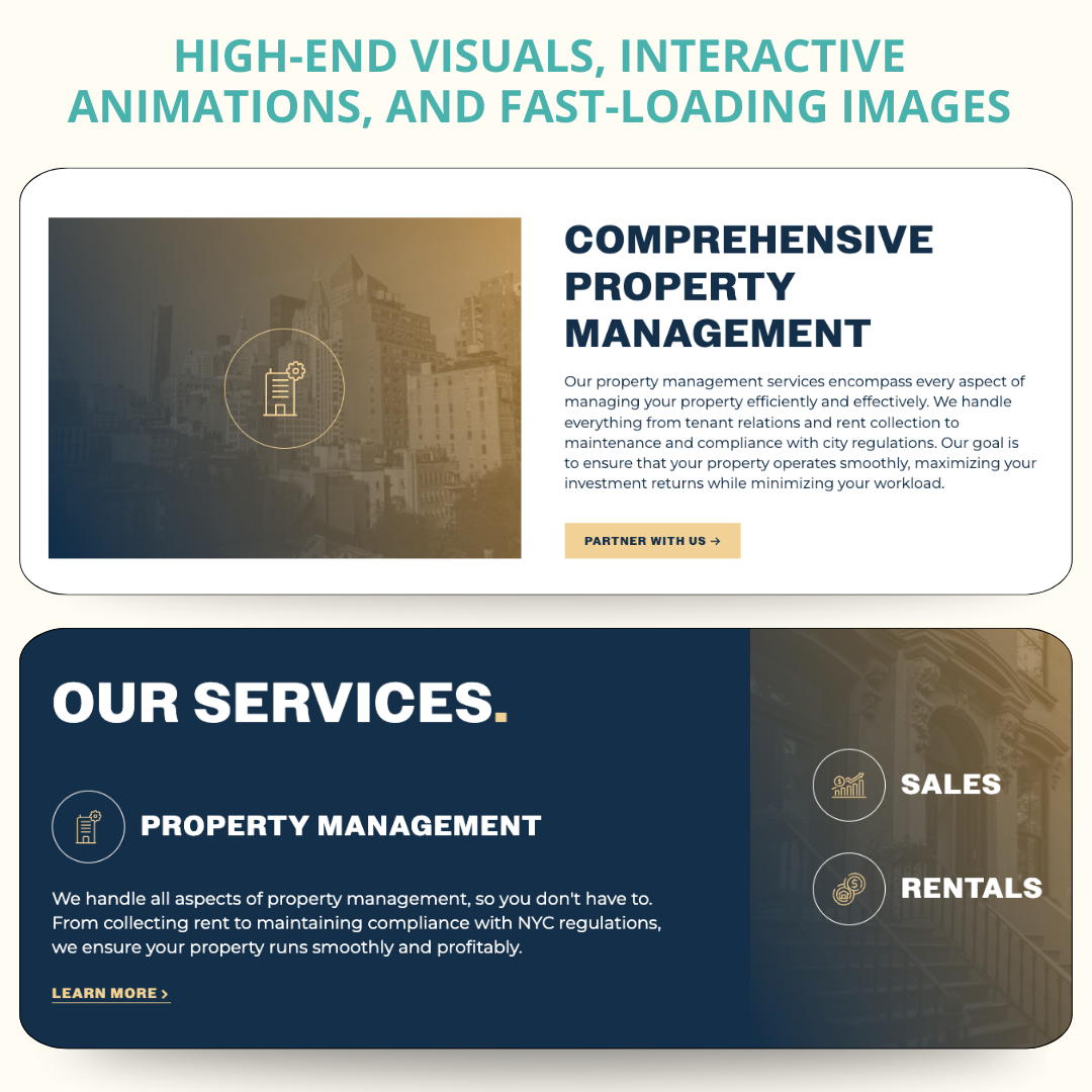 real estate website design