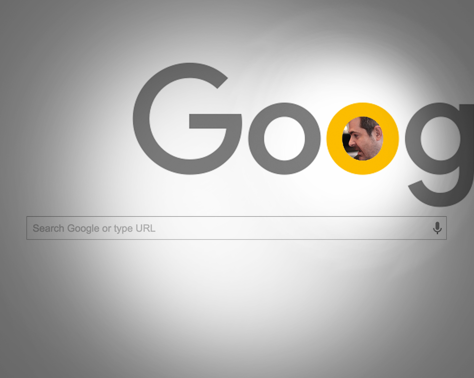 Google search interface mockup with magnified focus on search results, illustrating visibility and ranking improvement for SEO services