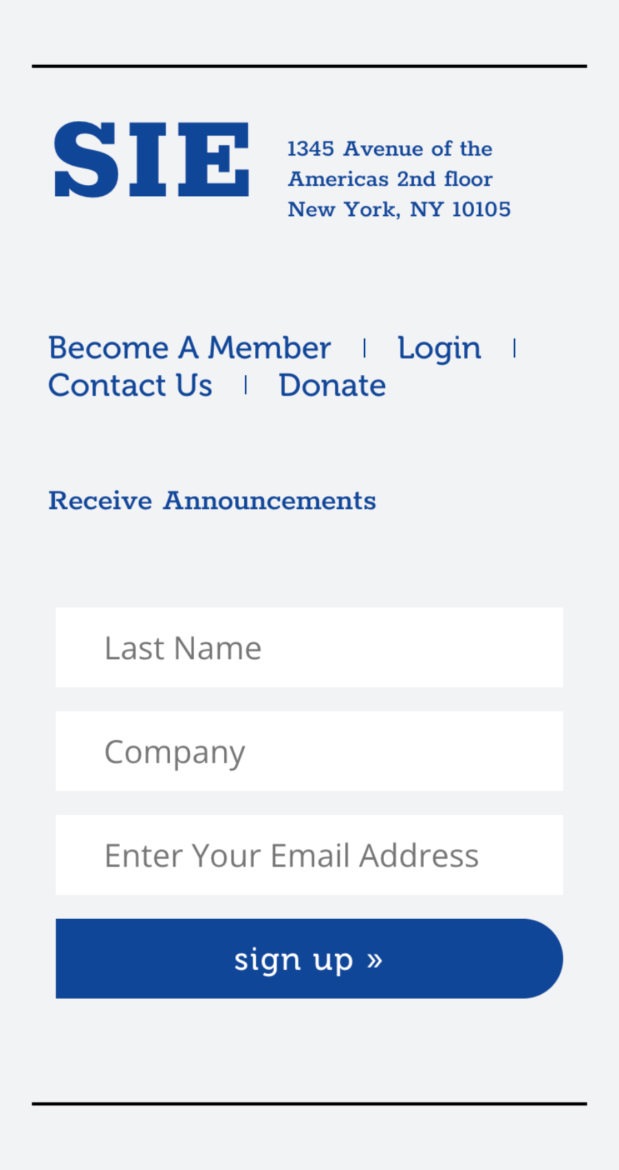 Footer section with contact information and newsletter signup form.